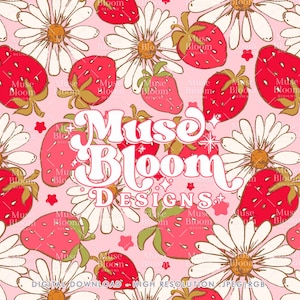 Fichier sans couture de modèle de fraises pour l'impression de tissu