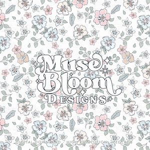 Fichier de répétition de modèle sans couture florale de printemps Ditsy pour l'usage commercial d'impression de tissu