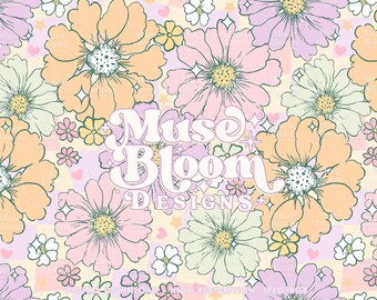 Diseño de superficie de archivo de repetición de patrones sin fisuras florales de Pascua de primavera para impresión de tela Sublimación de fondo de papel digital