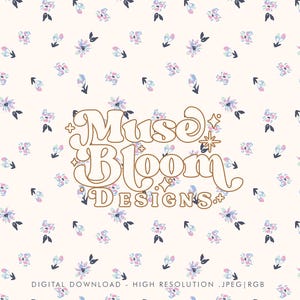 Spring Summer Ditsy Floral Seamless Pattern File for Fabric Sublimation - Digital Paper - Magali - Lavender
