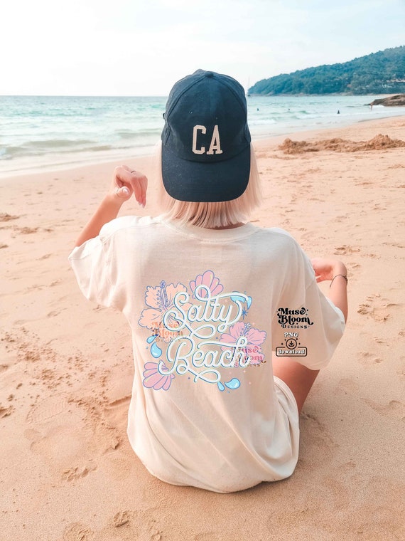 Salty Beach PNG Sublimation Shirt Design