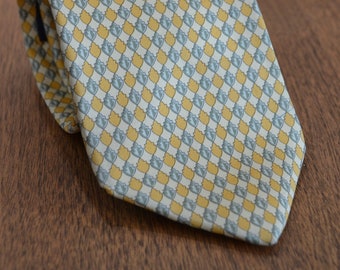 Brooks Brothers Yellow Acorn Tie | 100% Silk | Made in USA