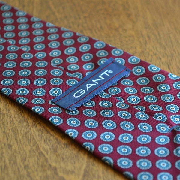 Vintage Gant Medallion Tie | 100% Silk | Made in USA