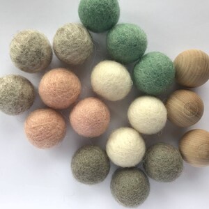 Felt Ball Garland Pom Pom Garland Easter Garland Spring Garland Felt Garland Colorful decor Peace image 5