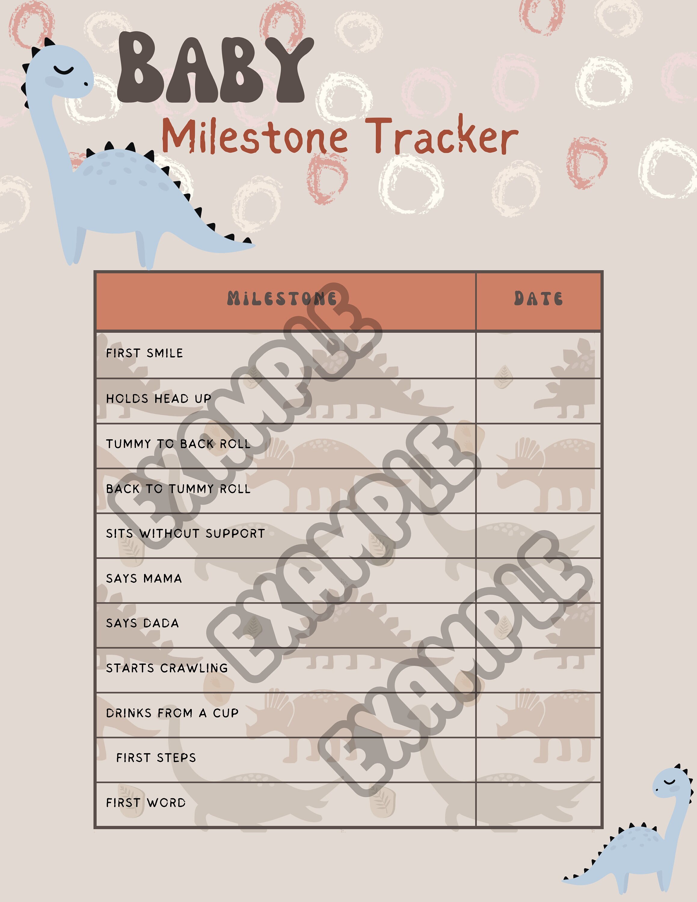 Baby Milestone Tracker Milestones for Baby Baby's First Etsy