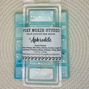 Aphrodite Goddess Ocean Scented Sparkly Snap Bar Wax Melts Snap Bar