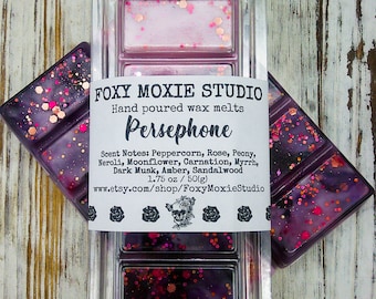 Persephone Sparkly Goddess Snap Bar Wax Melts Snap Bar, Dark Floral Scent, Birthday Gifts, Party Favor Gifts