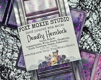 Deadly Hemlock Dark Fragrant Snap Bar Wax Melts Snap Bar, Birthday Gifts, Witchy Gifts