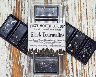 Black Tourmaline Mystical Sparkly Snap Bar Wax Melts Snap Bar, Birthday Gifts, Stocking Stuffers, Bridal Shower Gift