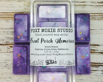Front Porch Memories Summer Sparkly Snap Bar Wax Melts Birthday Day Gift Spring Fragrance