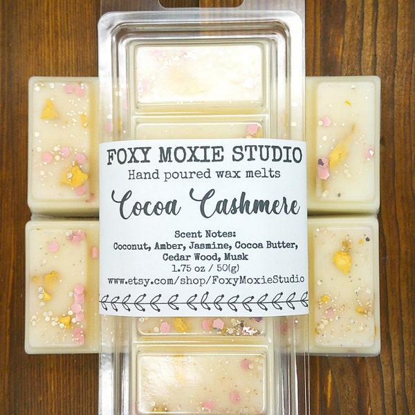 Cocoa Cashmere Tropical Sparkly Snap Bar Wax Melts, Birthday Gift, Party Favors