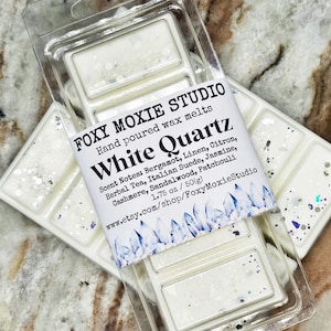 White Quartz Mystical Sparkly Snap Bar Wax Melts Snap Bar, Birthday Gifts, Stocking Stuffers, Bridal Shower Gift