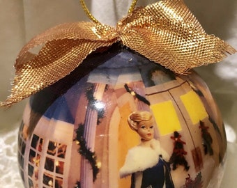1997 Matrix Barbie Christmas Ornament 3.25 Inch Diameter