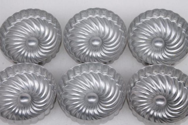Set of Nine Vintage Aluminum Jello or Cake Molds Circa 1950s Etsy