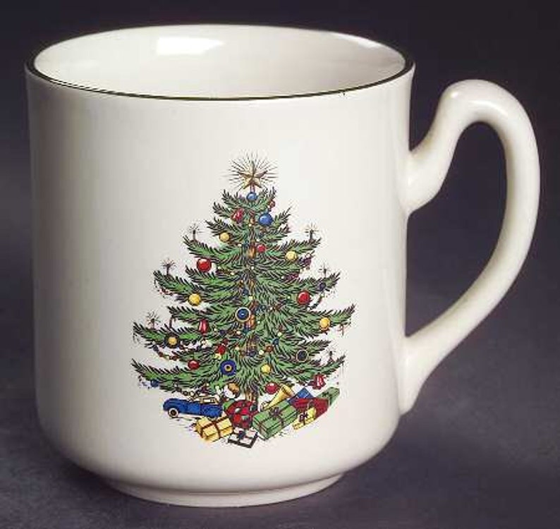 Vintage Cuthbertson Original Christmas Tree Mug Tumblers Etsy