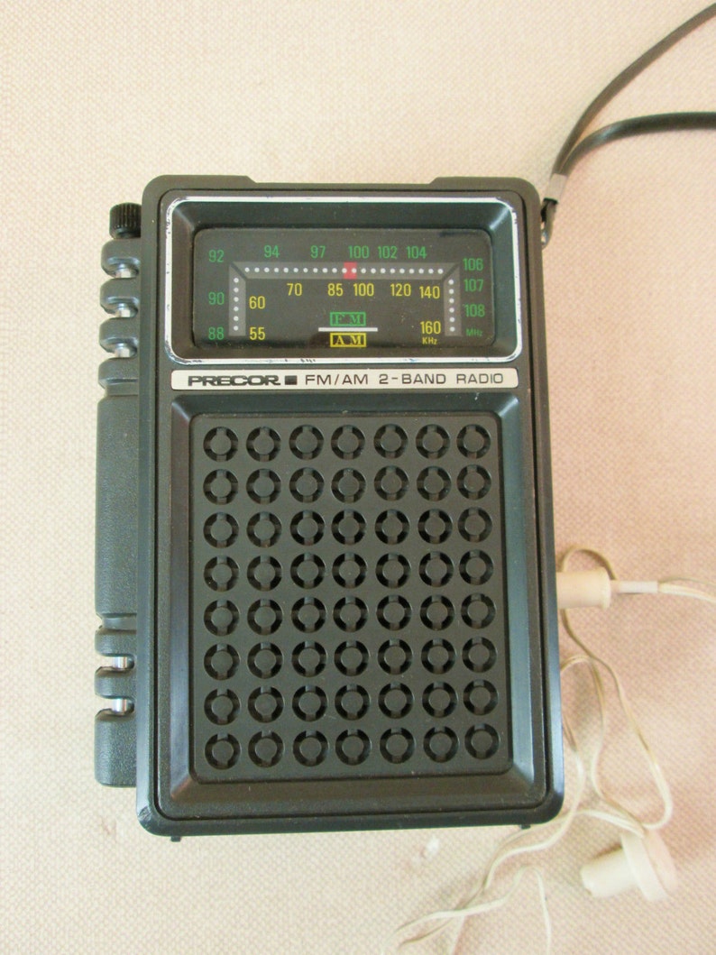 Vintage Precor FM AM 2Band Transistor Radio 1970s Made in Etsy