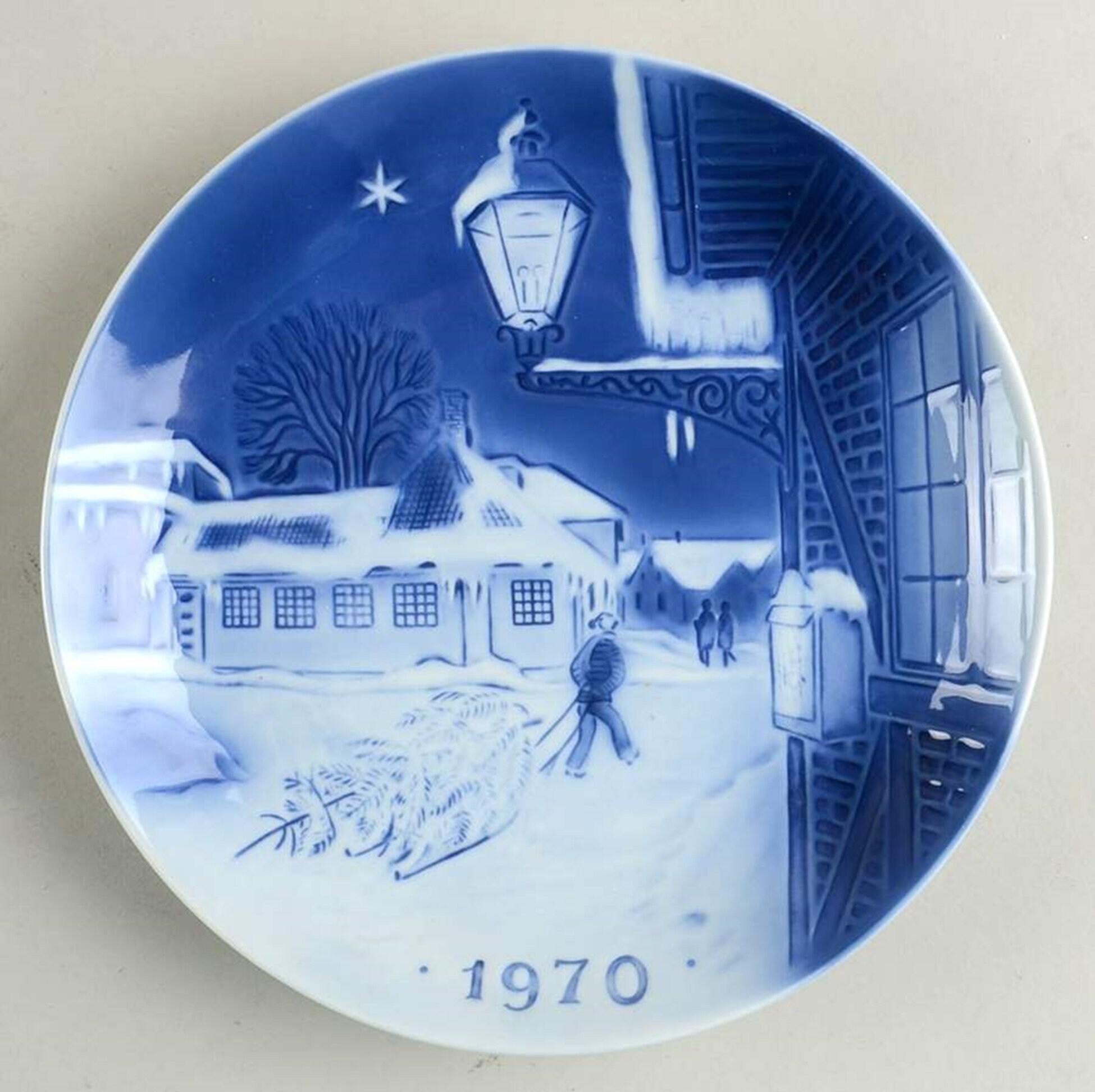 Vintage Plate, Desiree Old Copenhagen Blue, 