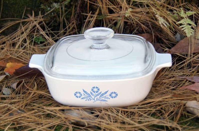 Vintage Corning Ware A1B Casserole A7C Pyrex Lid 1 Quart Etsy