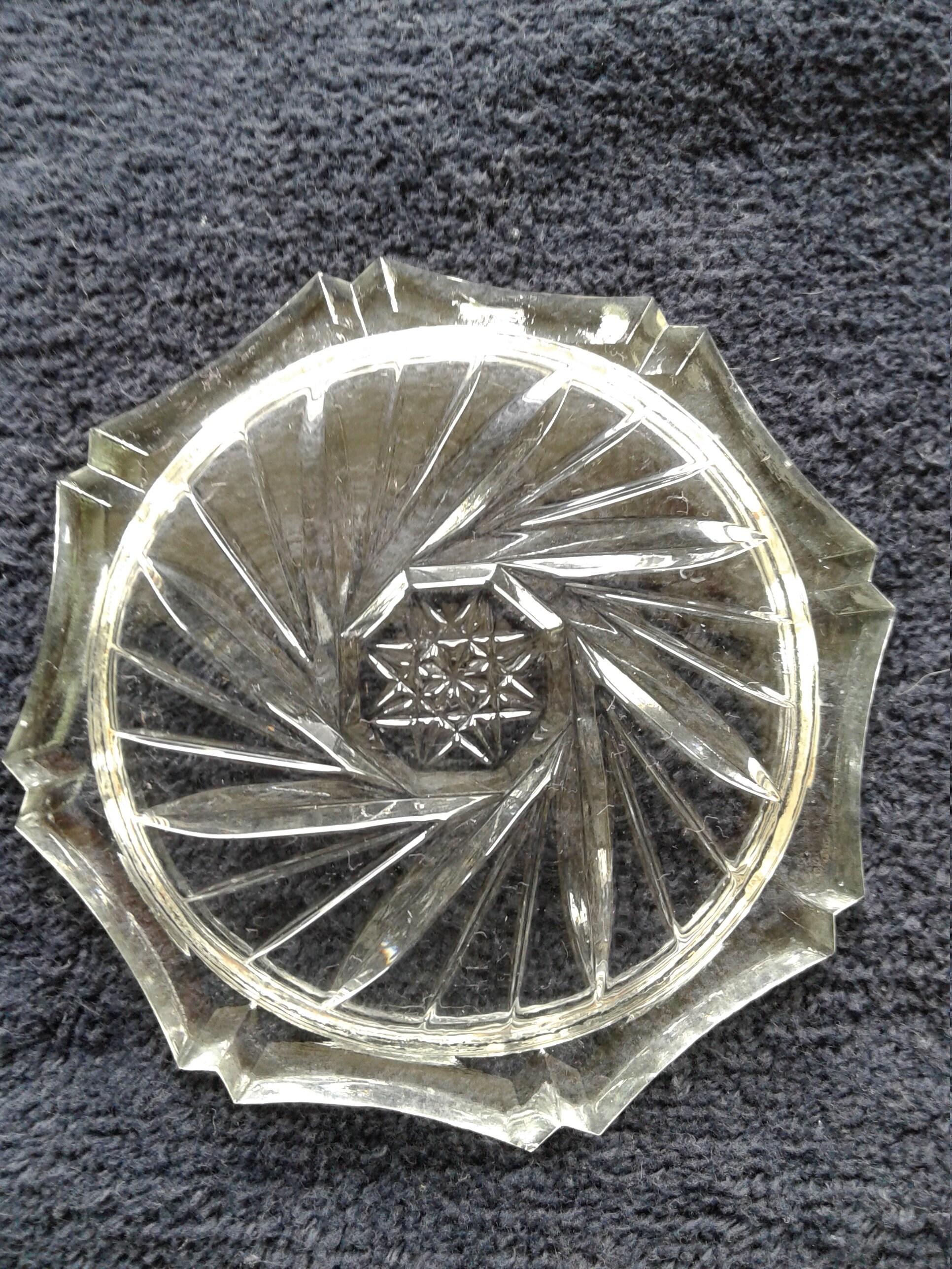 Vintage Bohemia Lead Crystal Coasters Star & Etsy