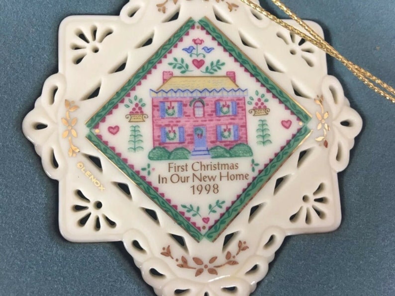 Vintage Lenox Christmas Ornament first Christmas in Our Etsy