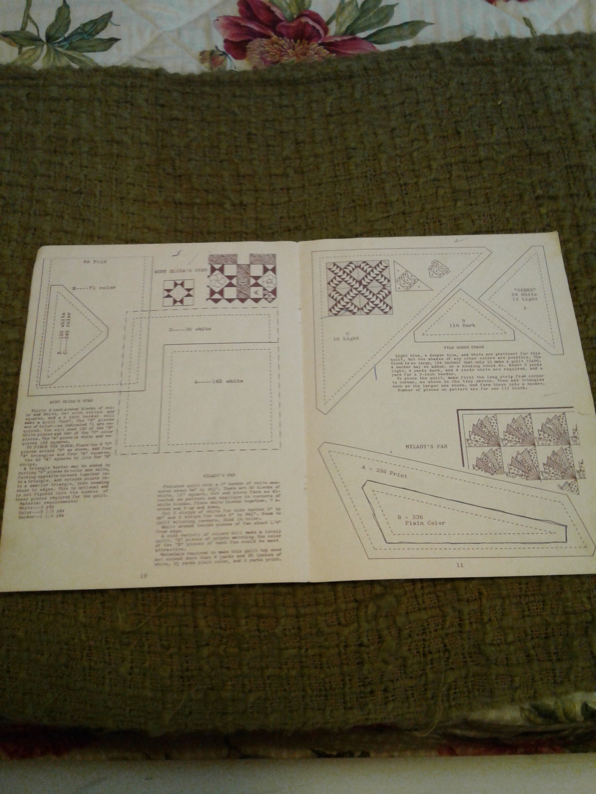 Vintage Quilt Pattern Book, 1970s, "easy Quilts No. 3500", 15 Pages, 25 ...