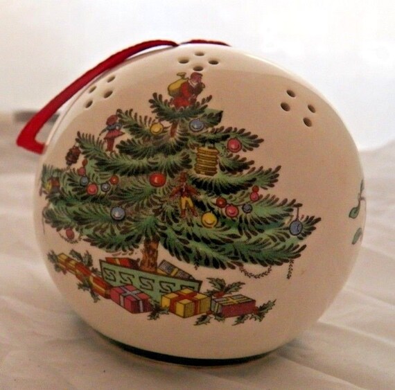 Vintage Spode Christmas Tree Pomander Christmas Etsy