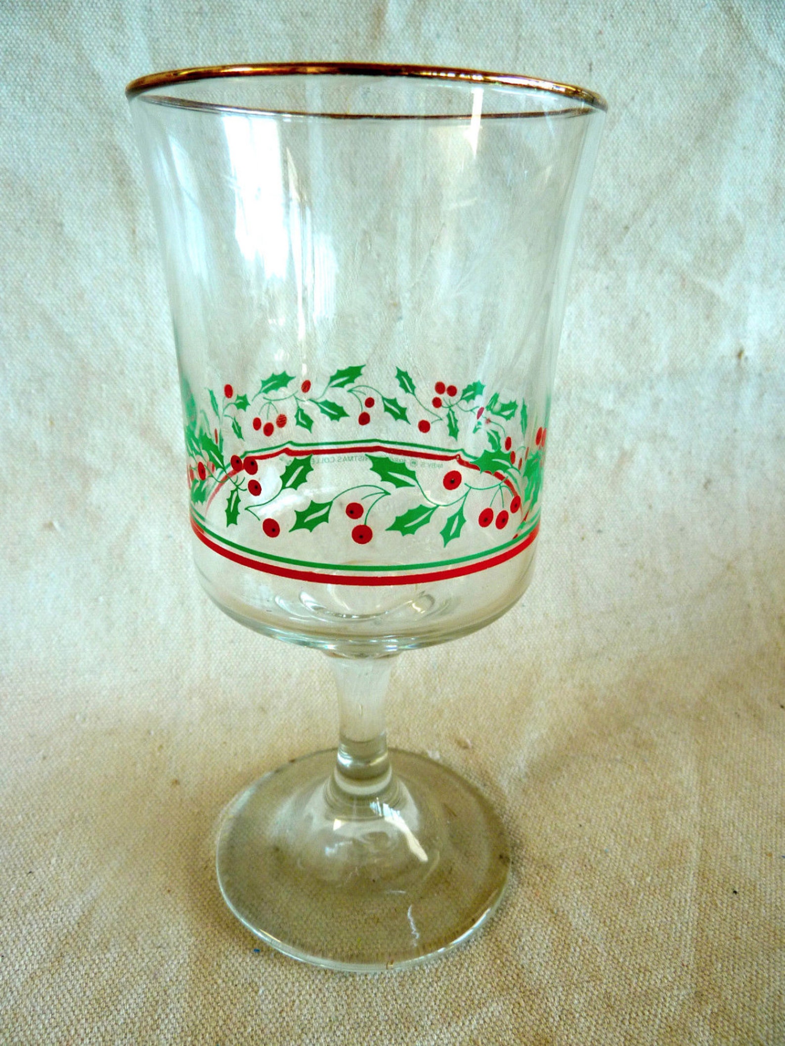 Vintage Libbey Christmas Glasses Arby's Restaurant Etsy