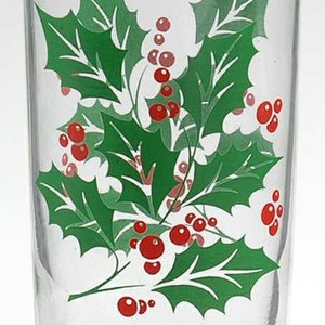 Vintage Indiana Glass Bartlett Collins Christmas Holly Large