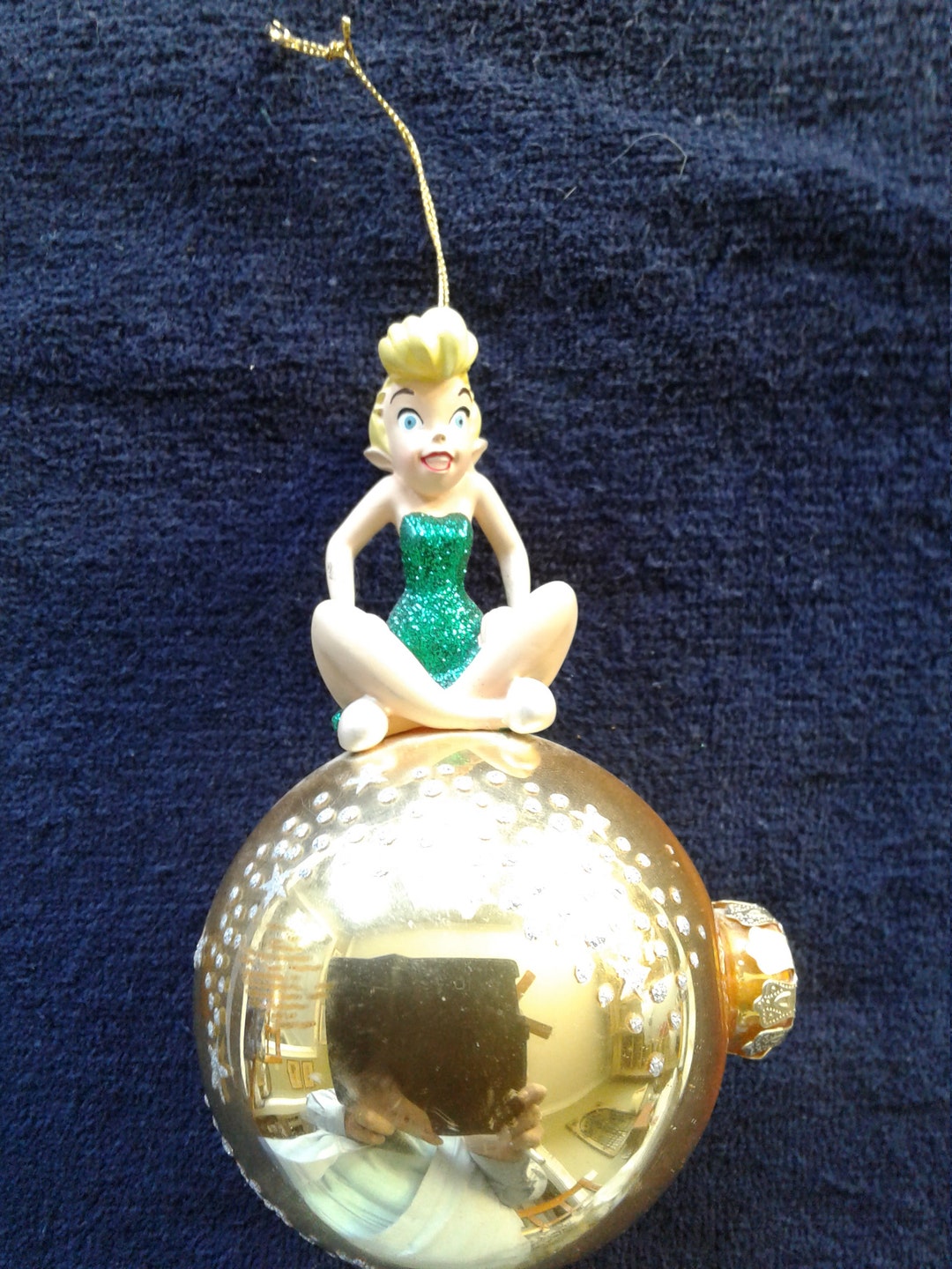 未使用 Disney Tinkerbell Spinning Ornament Vintage Disney 