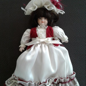 Three Vintage Gorham Xmas Dolls ,&quot;White Xmas-1985&quot;, &quot;Winter Wonderland-1986&quot;,  and &quot;Noel-1987&quot;, Original Boxes, Gently Used