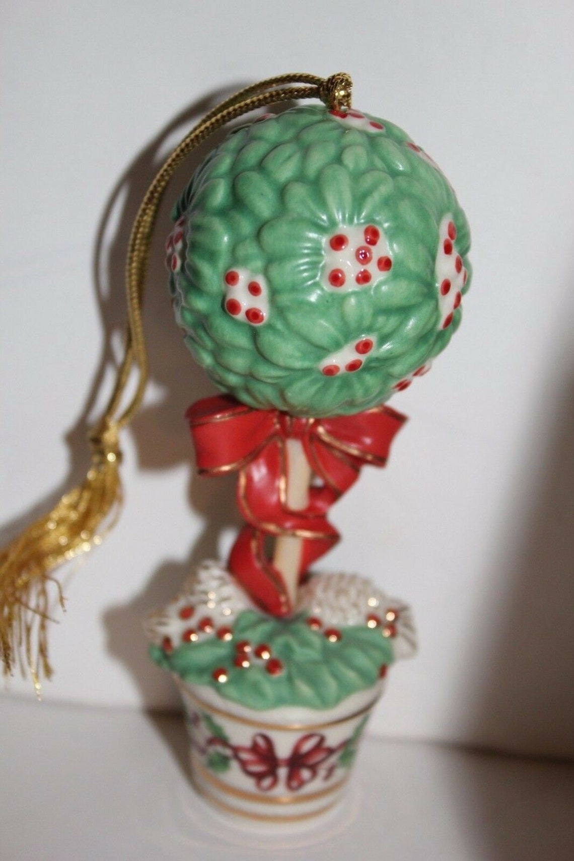 Vintage Lenox Christmas Ornament Holiday Topiary Etsy