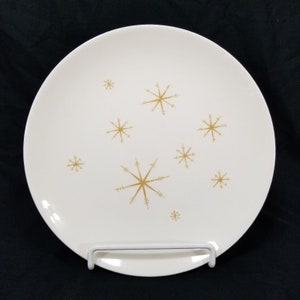 Vintage MCM Royal China, &quot;Star Glow&quot;, Dinner Plates, Circa 1950s, Royal-Ironstone, Sebring, OH, Very Good Condition, Atomic China