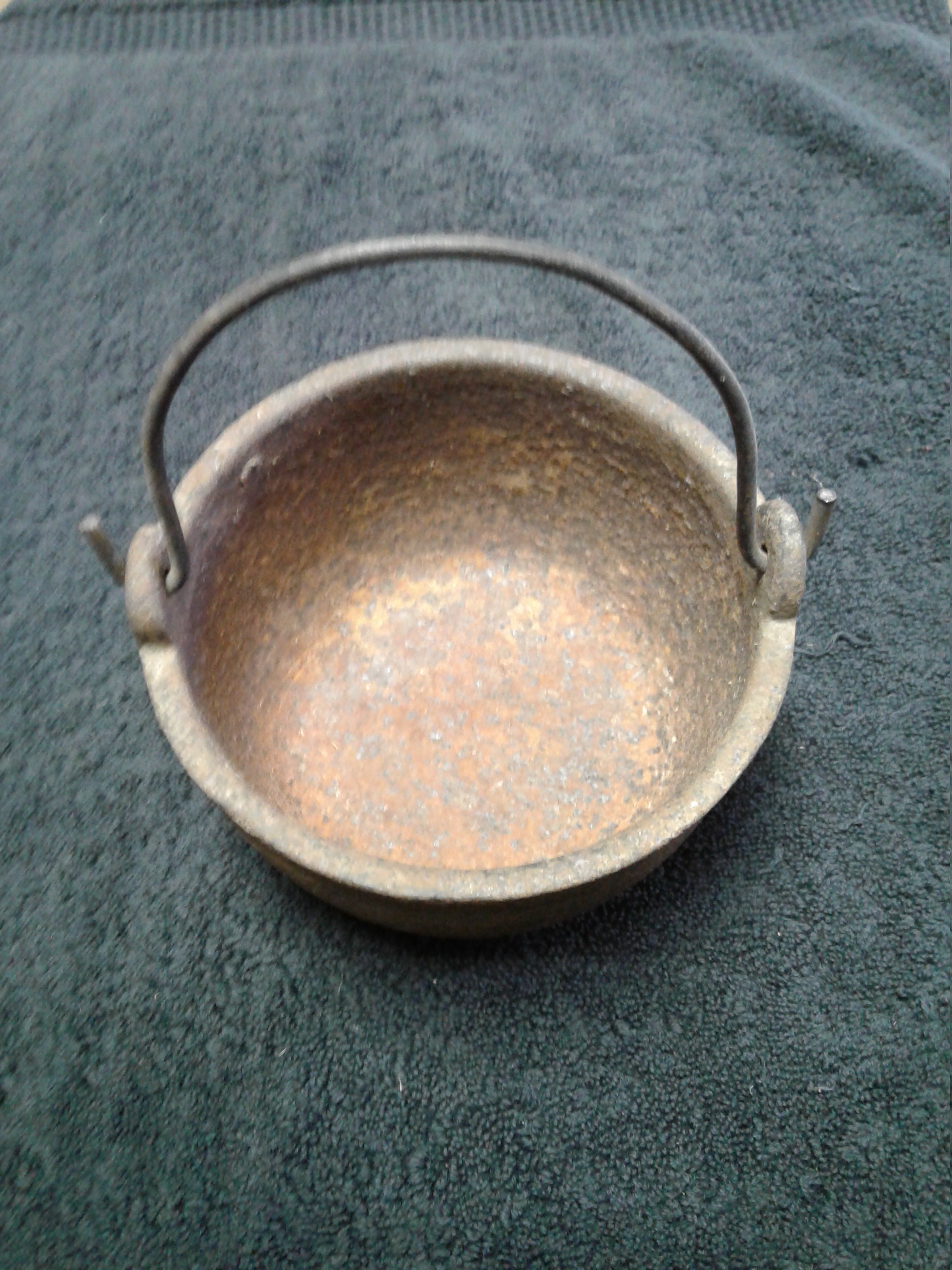 Vintage Cast Iron Smelting Pot No Makers Mark 5 3/4 Etsy