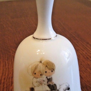 Vintage ENESCO Precious Moments, Wedding Prayer Bell, Made in Japan, Circa 1980, Mint Condition, No Original Box