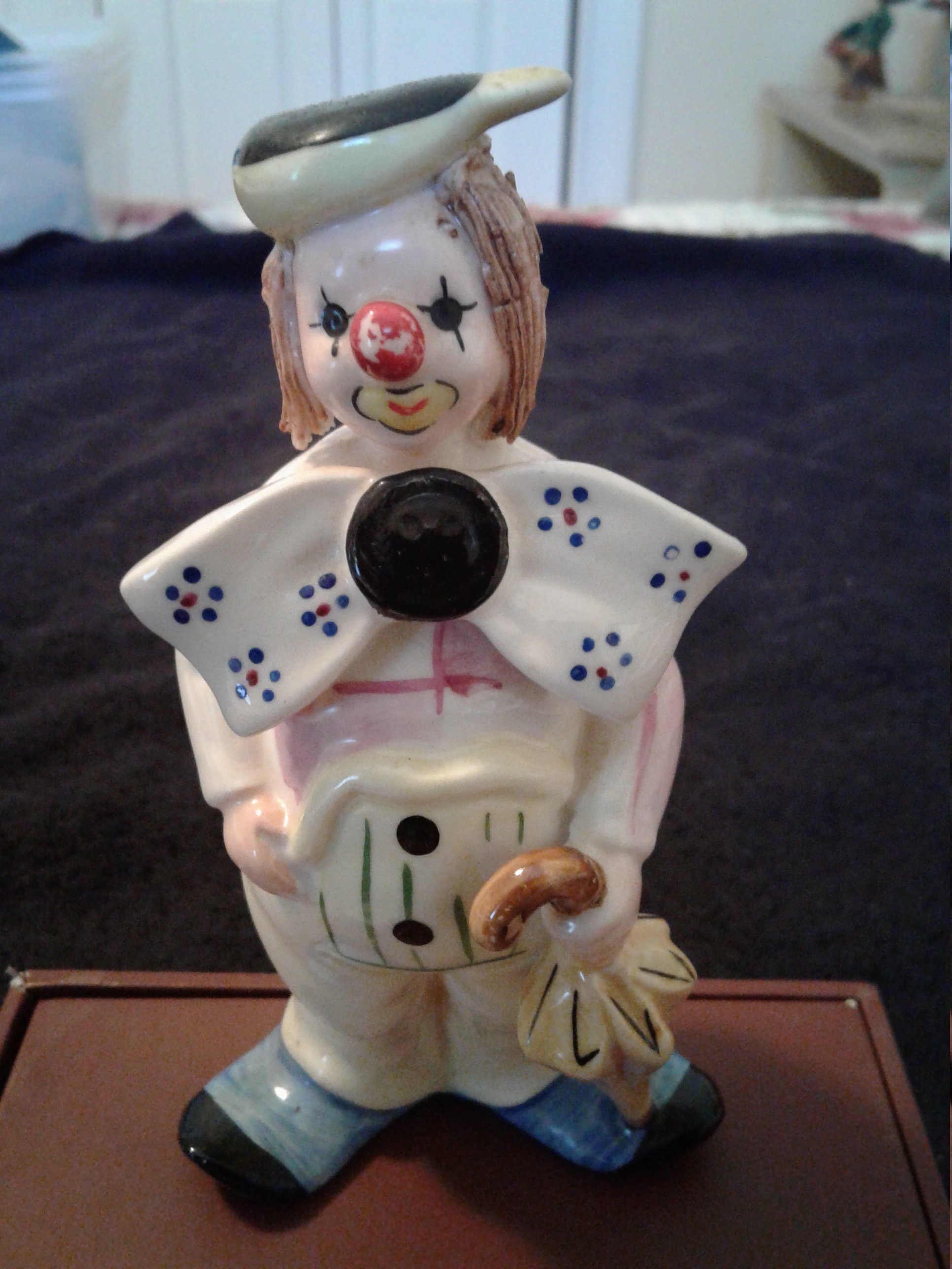 Two Vintage ENESCO Ceramic Clowns Made in Taiwan Circa 1970s Etsy
