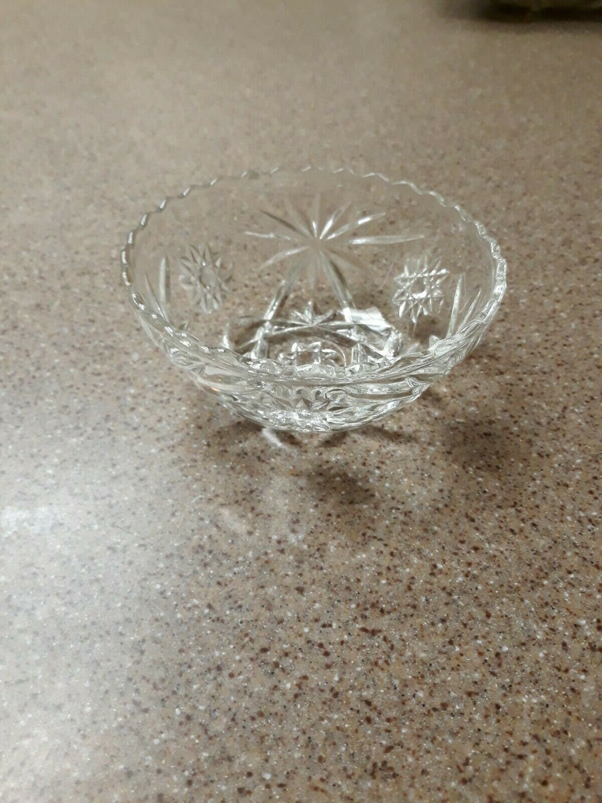 Vintage Anchor Hocking, EAP "Star of David" Bowl, Pressed Glass, 7 1/2" Diameter x 2 1/4" High, Mint Condition, Made in USA, Circa 1960s