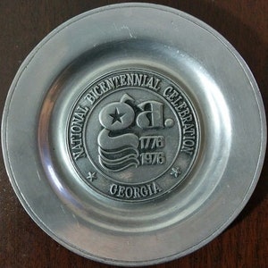 BWP Wilton Columbia Co. PA 12 Pewter 1776-1976 Bicentennial Plate United  States - Etsy