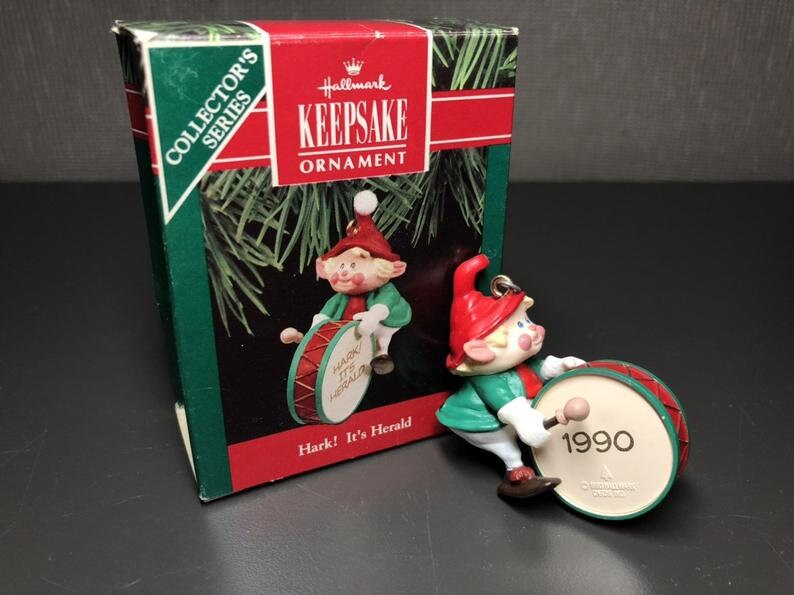 Lot De 4 Ornements Hallmark Keepsake Teacher Vintage - Années 1990
