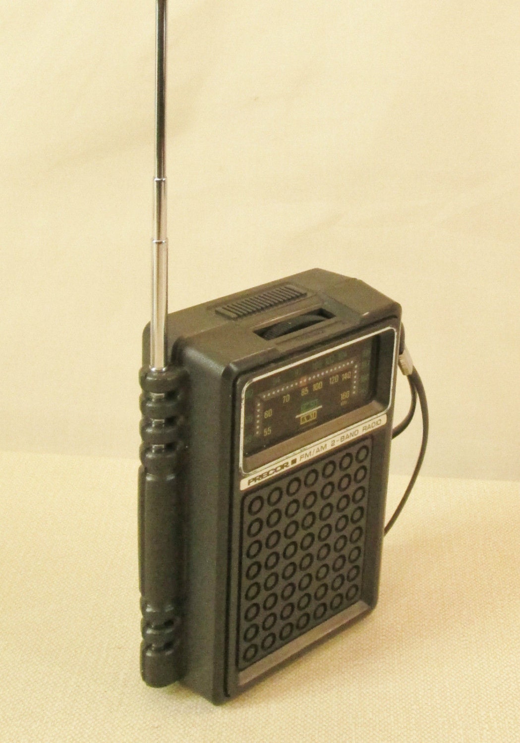 Vintage Precor FM AM 2-Band Transistor Radio, 1970s, Made in Taiwan