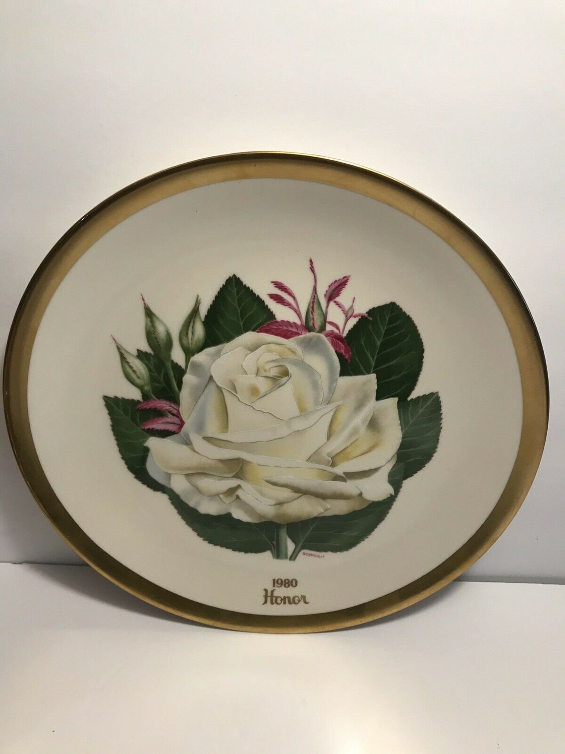 Vintage 1980 American Rose Society Plate Honor | Etsy