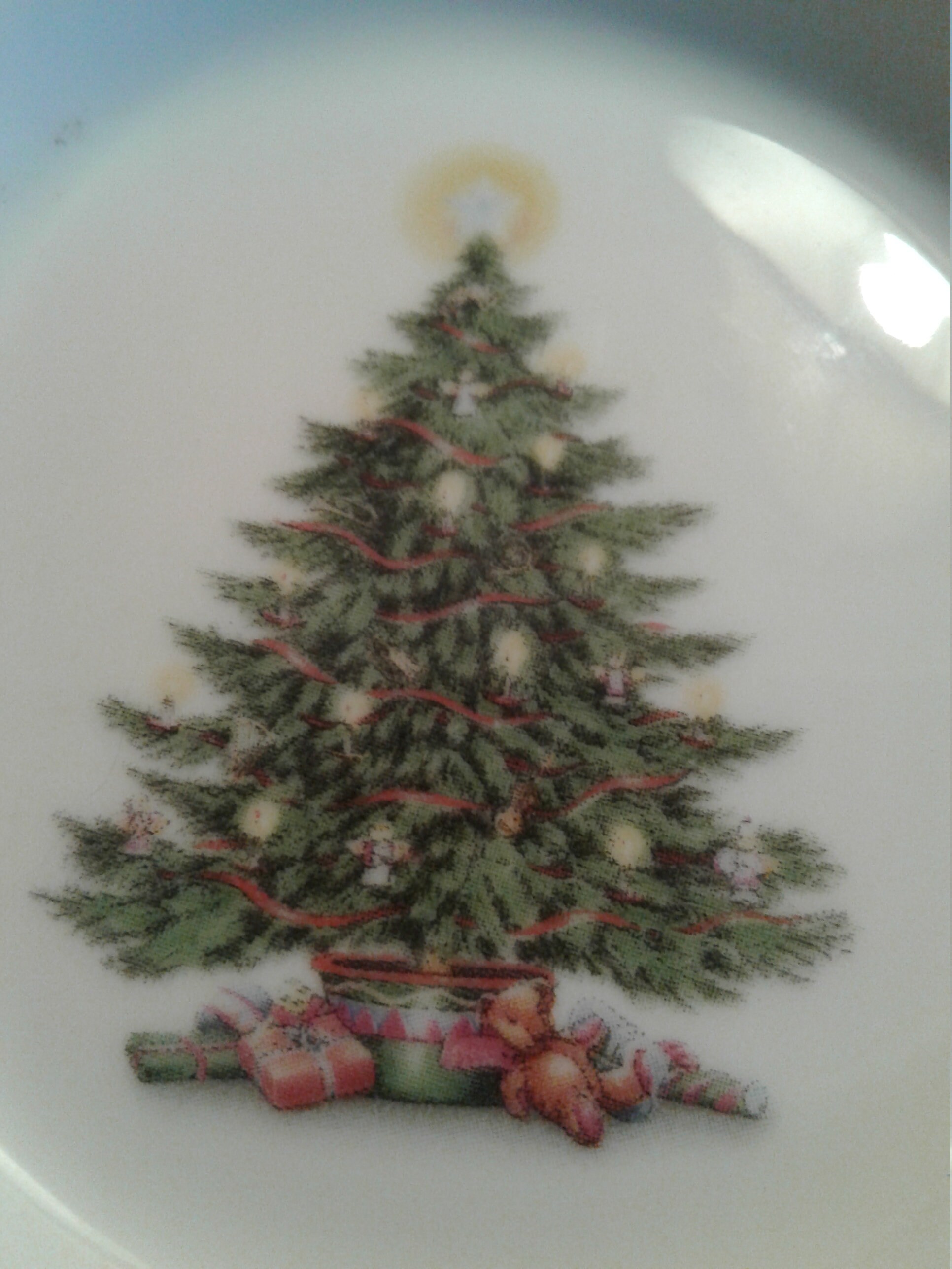 Vintage Royal Vale christmas Tree Coaster Porcelain Etsy