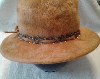 Vintage Norman Durand Ladies Hat Velour Fur 1950s Fashion - Etsy display picture 2