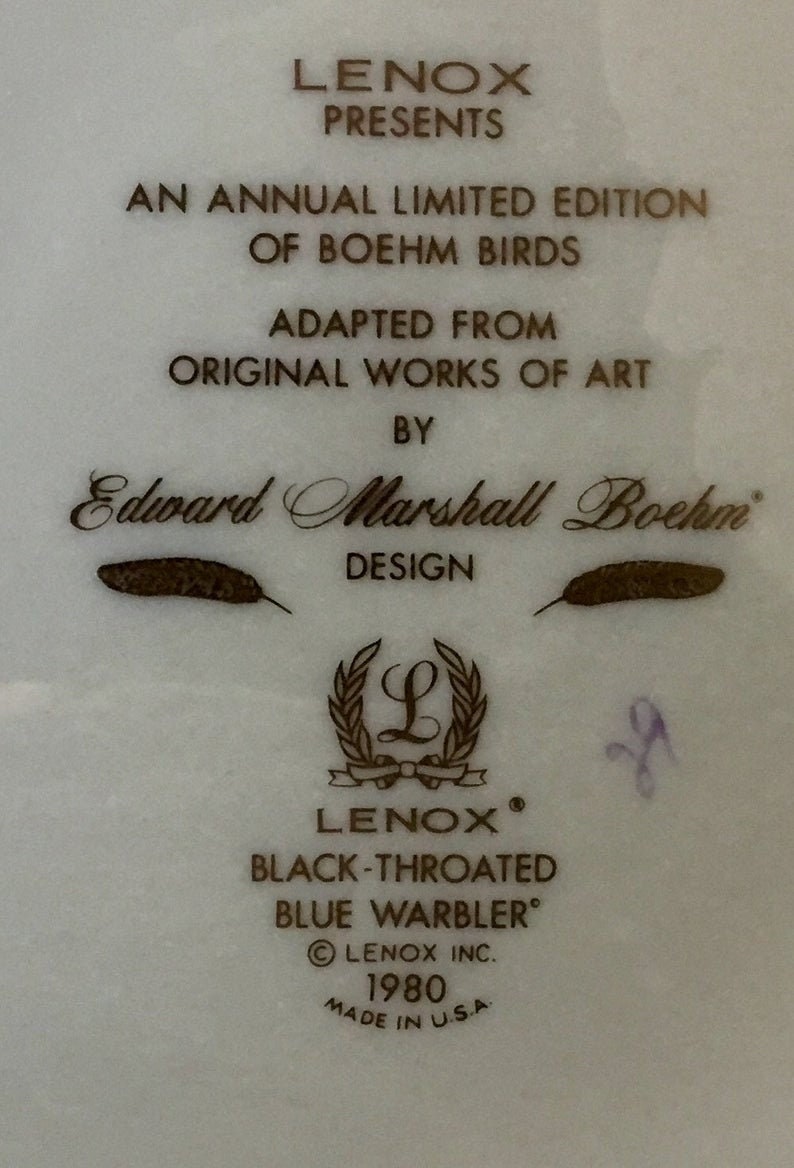 Vintage Lenox Edward Marshall Boehm Bird Series 1981 | Etsy