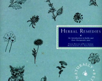 Vintage Book, 1996, "Herbal Remedies", Hard-Cover, 64 Pages, Original Bookjacket, Color Photos of Herbs, Excellent Condition