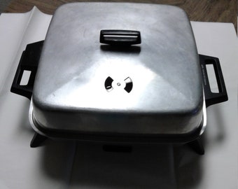 Vintage West Bend Immersible Electric Skillet Fry Pan #102