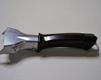 Vintage Corning Ware Handle, Stainless Steel and Bakelite, Circa 1970s, P-10-HG, Good Vintage Condition, Two Styles, 7 1/2&quot; L x 2 1/2&quot; W