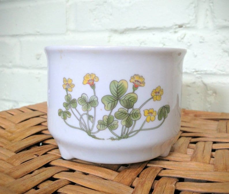 Vintage Takahashi, Orange Flower Porcelain, Made in Japan