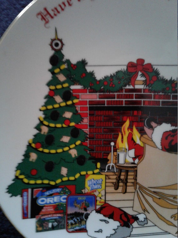 Nabosco Christmas Display 2022 Vintage 1995 Nabisco Christmas Plate Have A Nabisco | Etsy New Zealand