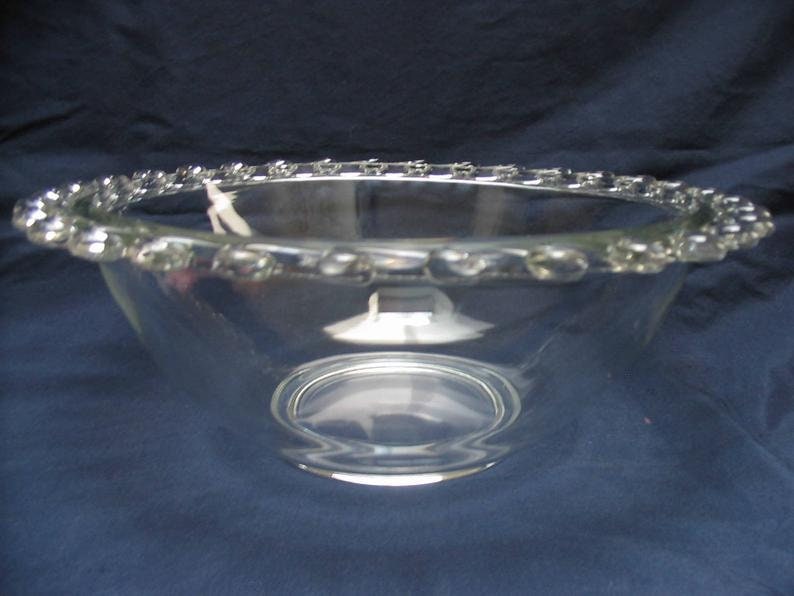 Vintage Heisey Glass lariat or Moonglo Pattern 8 Etsy