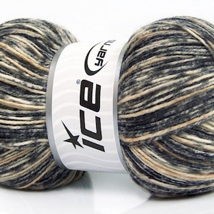 Sock Yarn, Grey Shades, Ice Yarns